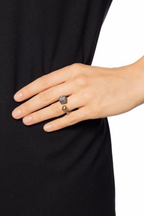 Silver ring with a swarovski crystal, zdjęcie 2 Silver ring with a swarovski crystal od Bottega Veneta